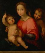 Andrea del Sarto Maria mit Kind und Johannesknaben oil painting